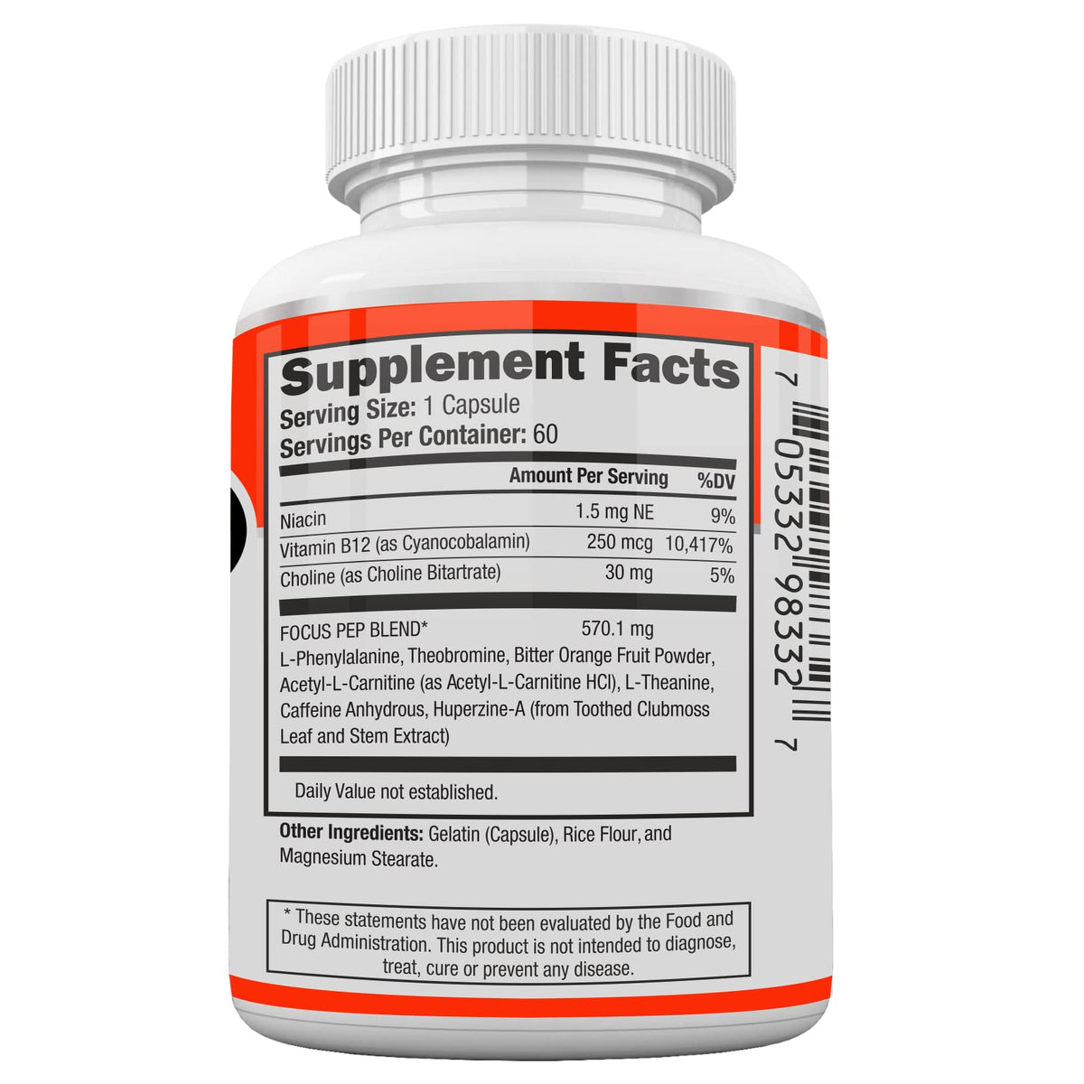 Focus Pep complément alimentaire en capsules avec dosage recommandé