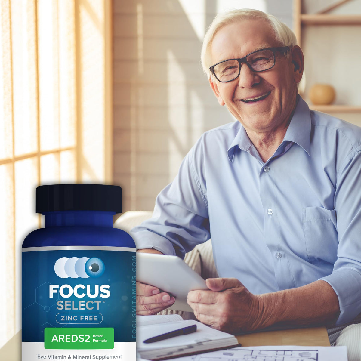 Focus Select Sans Zinc, étiquette avec ingrédients