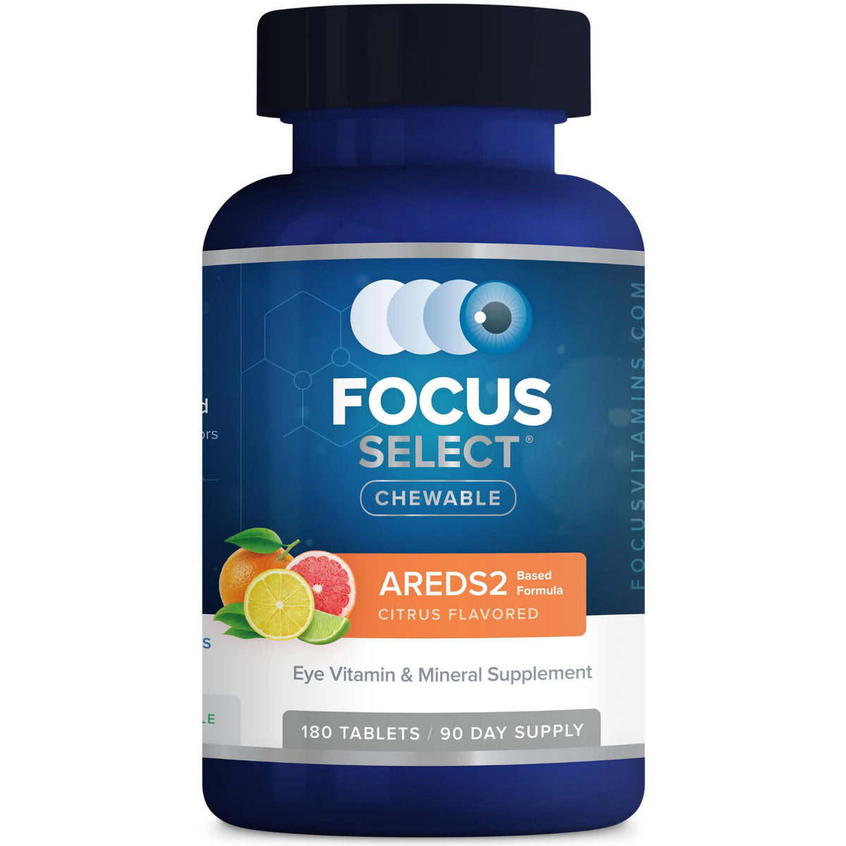 Focus Select Vitamines à Mâcher pour les Yeux AREDS2 180 Comprimés vue avant