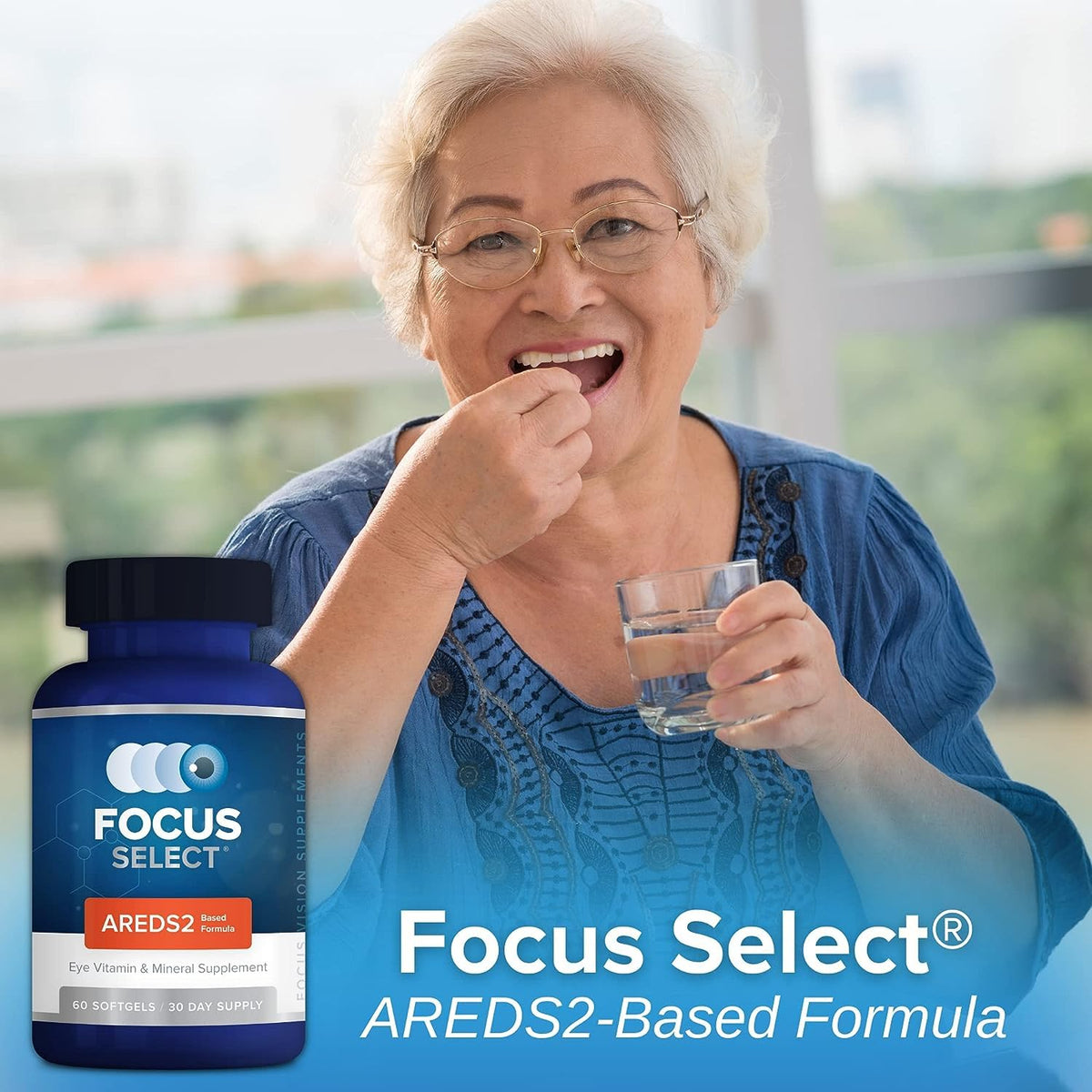 Focus Vision Complément Oculaire AREDS2 gélules avec des ingrédients listés