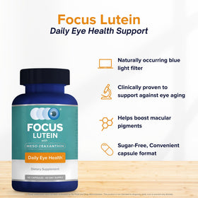 Focus Vision Supplements Vitamines Luteine 60 capsules prise en main