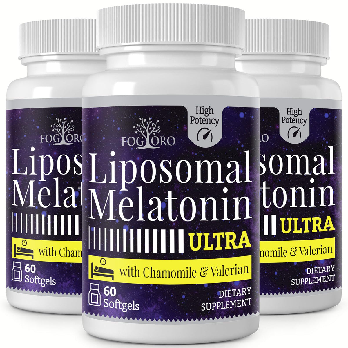 Fogoro Mélatonine 60mg boîte avec 60 capsules molles