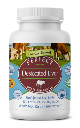 Foie déshydraté non-dégraissé Perfect Supplements 120 capsules vue avant