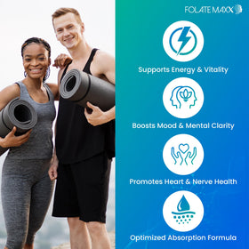 FOLATE MAXX L-Méthylfolate 15mg capsules en gros plan