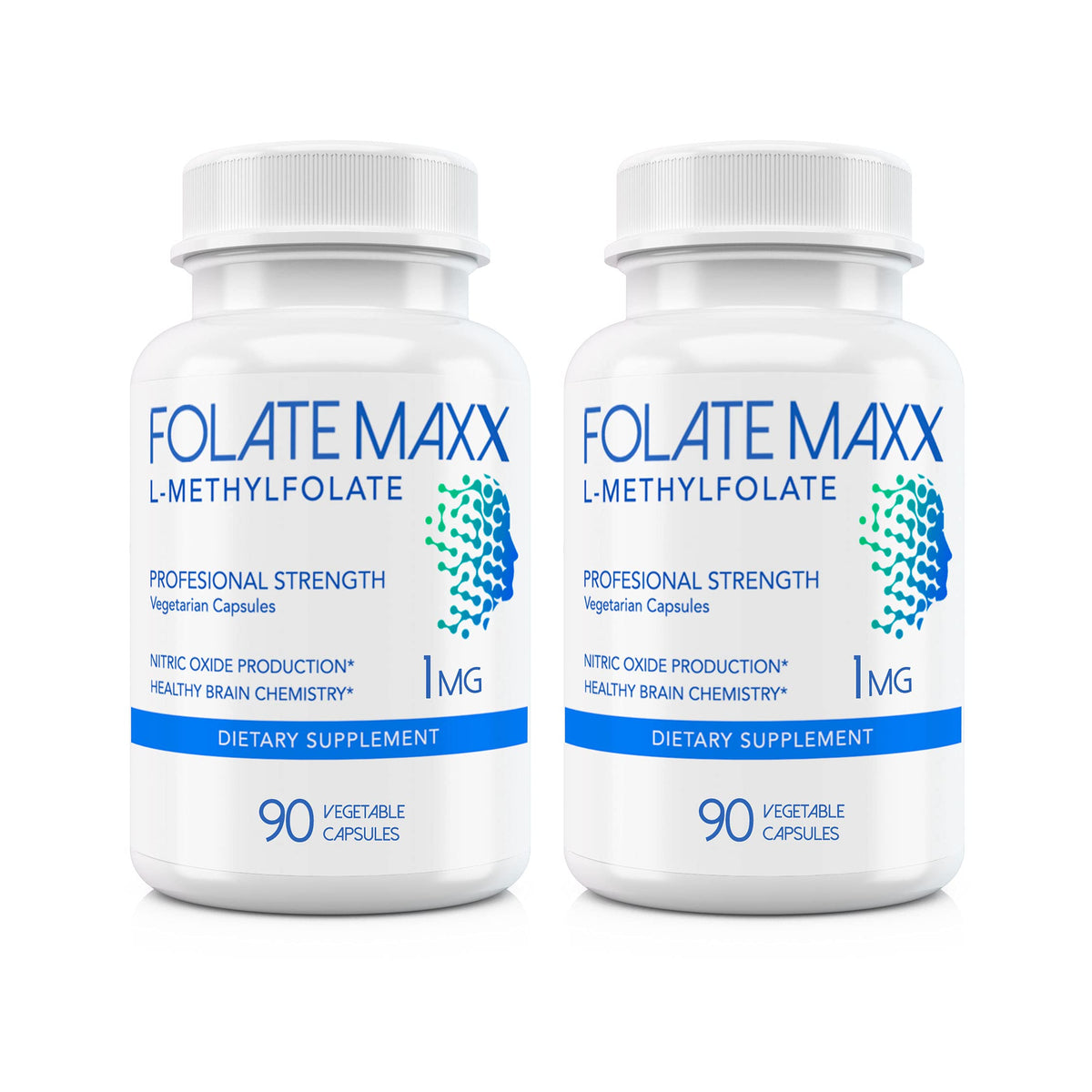 FOLATE MAXX L-Méthylfolate 1mg boîte de 180 capsules végétariennes
