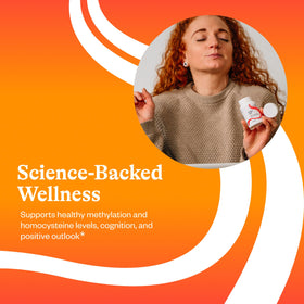 Folinic Acid 1360 mcg de Seeking Health sur un fond blanc