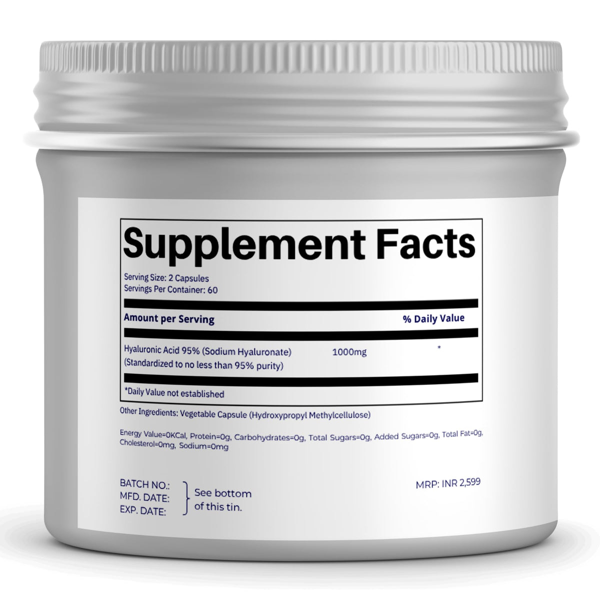 FOLIUS LABS Acide Hyaluronique 500mg gélules sur table