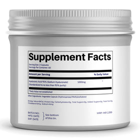 FOLIUS LABS Acide Hyaluronique 500mg gélules sur table