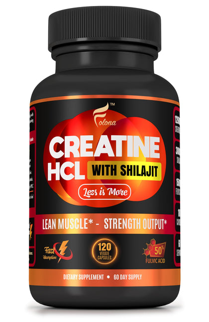 FOLONA Créatine HCL 120 capsules vue de face