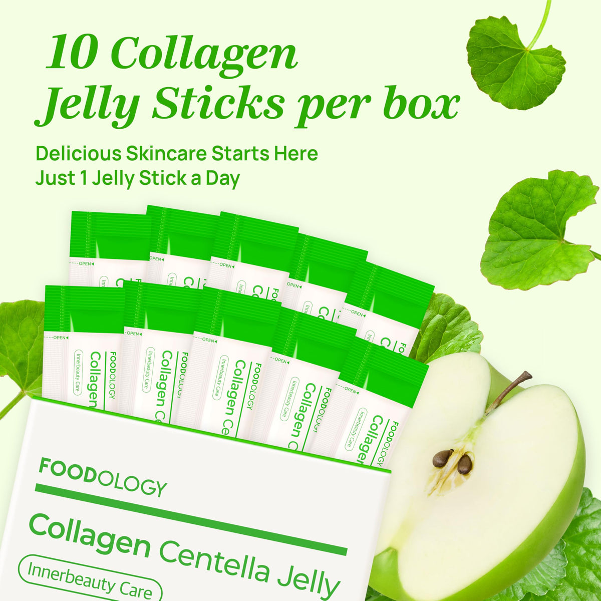 FOODOLOGY Gelée Centella Pomme Verte packaging