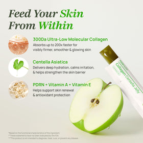 FOODOLOGY Gelée Centella Pomme Verte stick ouvert et texture