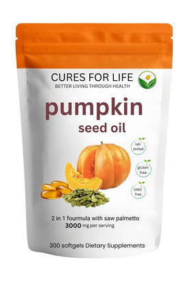 For Life Huile de Graines de Citrouille 3000mg flacon avant