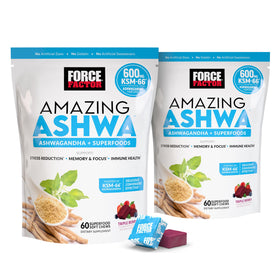 Force Factor Amazing Ashwa bonbons à mâcher emballés individuellement