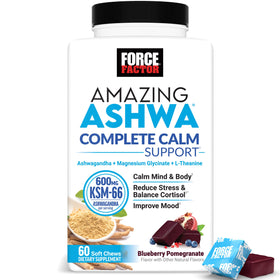 Force Factor Amazing Ashwa Complément Alimentaire 422g, emballage avant