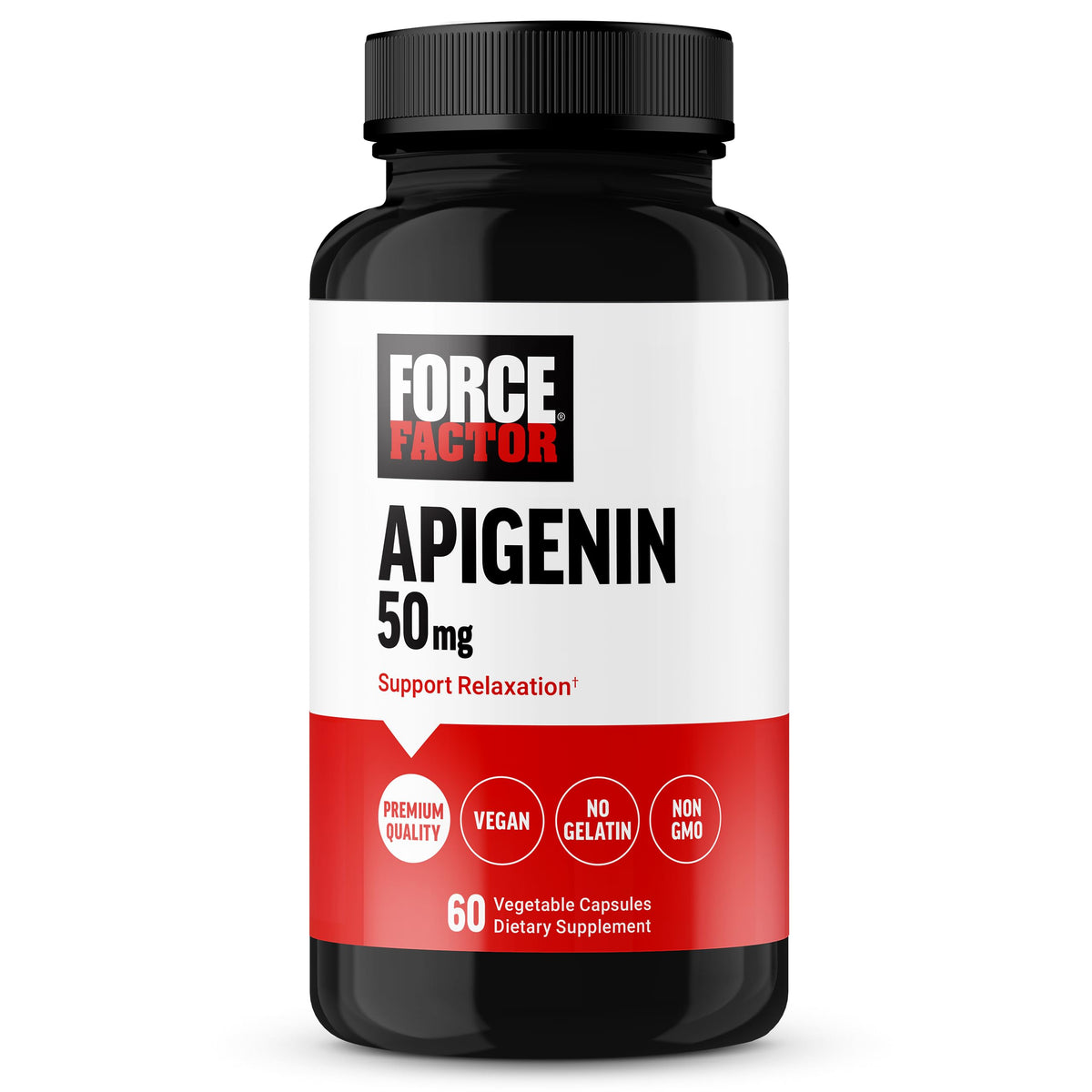 Force Factor Apigenin complément alimentaire 50mg gélules vue de face