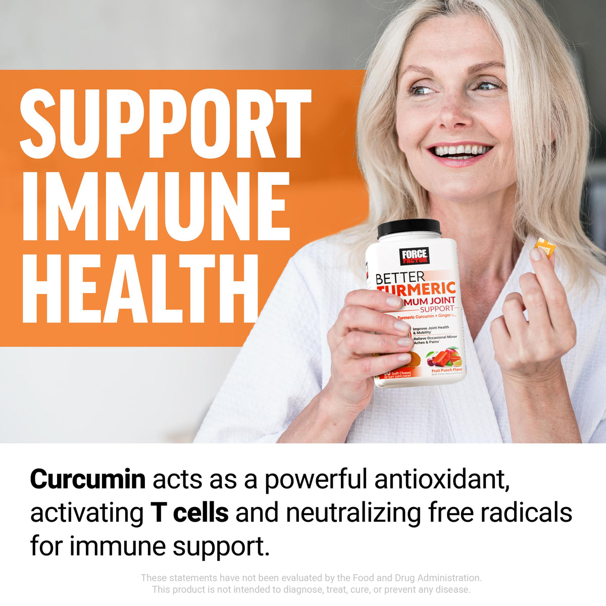 Force Factor Better Turmeric 1200mg vue de côté