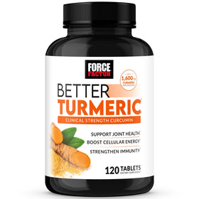 Force Factor Better Turmeric 1600mg comprimés vue avant
