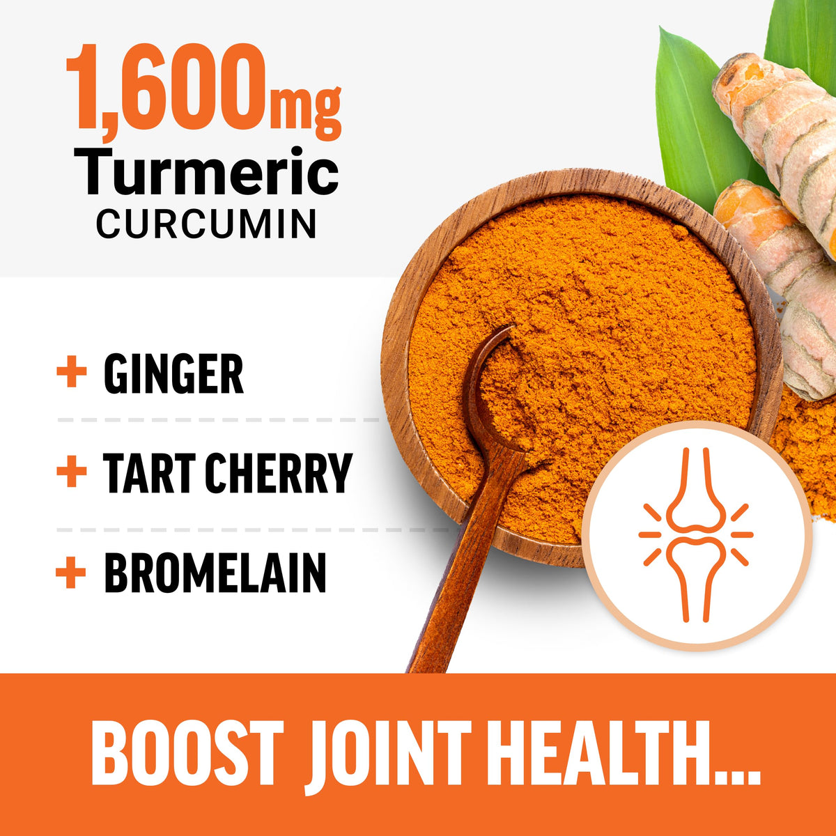 Force Factor Better Turmeric complément alimentaire 501g vue arrière