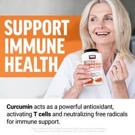 Force Factor Better Turmeric Maximum Joint Support 1200mg côté de la boîte