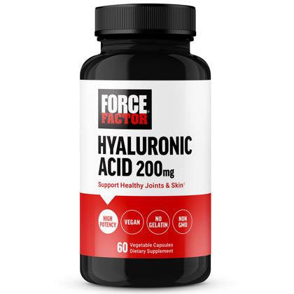 Force Factor capsules d'acide hyaluronique vue de face