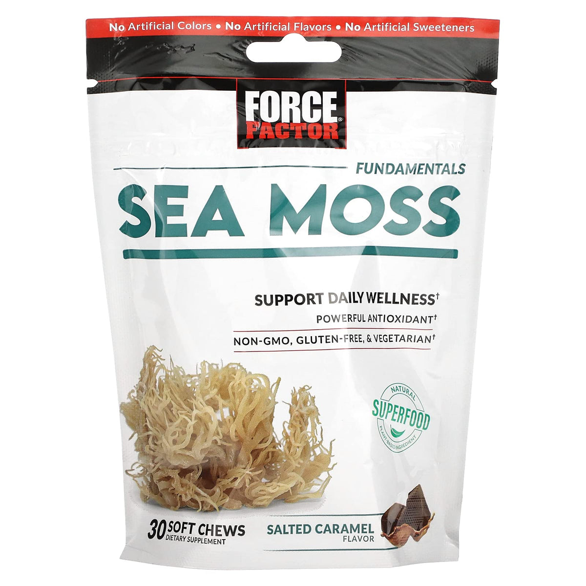 Force Factor Chews de Mousse Marine 185g, emballage avant
