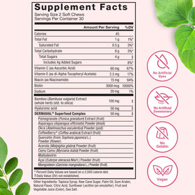 Force Factor Collagen support Superfoods 821g nutritional information