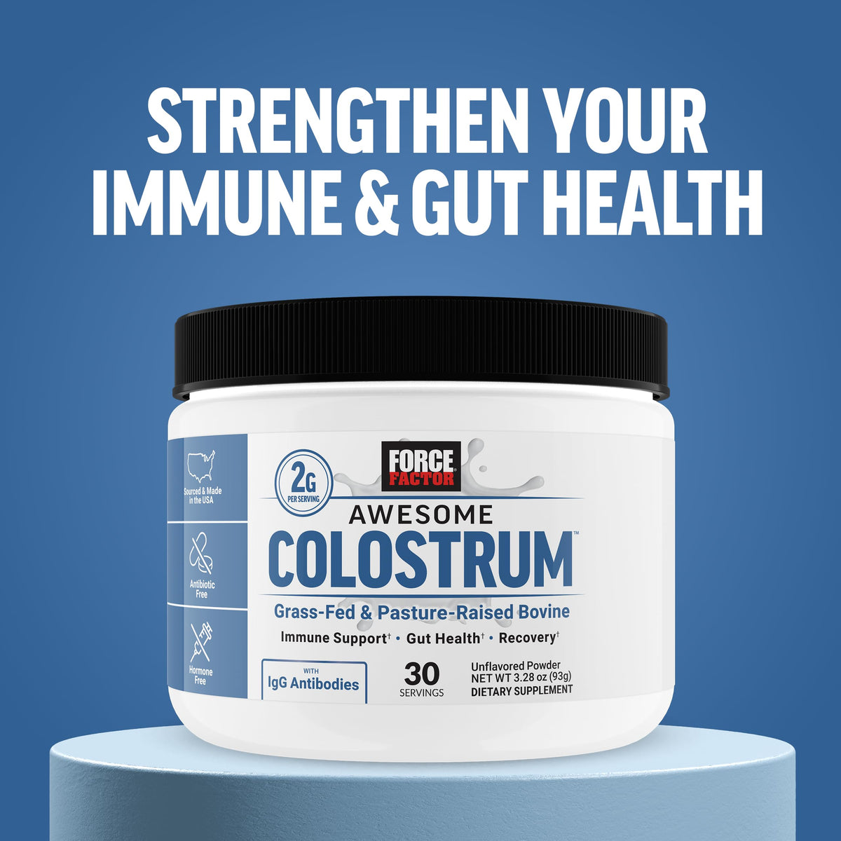 Force Factor Colostrum Bovin 150g - cuillère de poudre