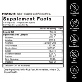Force Factor Complex d'Enzymes daily 85g étiquette