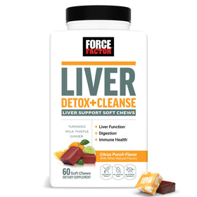 Force Factor Détox Foie gommes à mâcher Citrus Punch vue avant