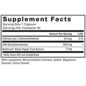 Force Factor DIM 300mg capsules avec une cuillère de dosage