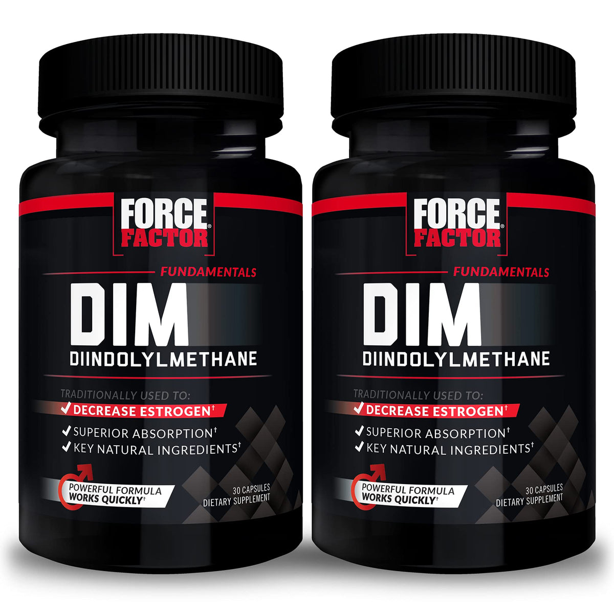 Force Factor DIM 300mg capsules front view