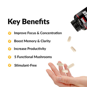 Force Factor Forebrain Focus complément alimentaire 18g vue arrière