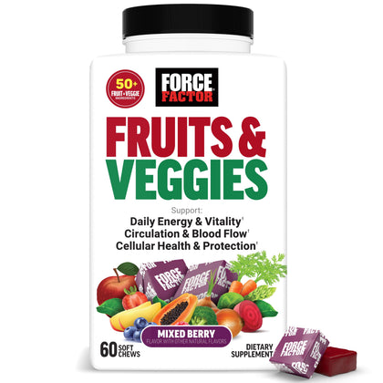 Force Factor Fruits & Légumes complément alimentaire 408g, emballage avant