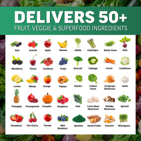Force Factor Fruits & Légumes, détails des ingrédients