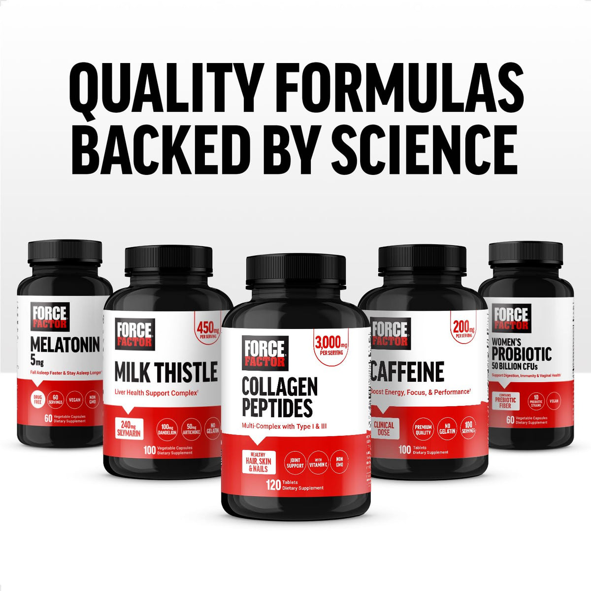 Force Factor Ginkgo Biloba avec d'autres compléments alimentaires