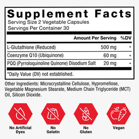 Force Factor Glutathione capsules en mode de vie actif