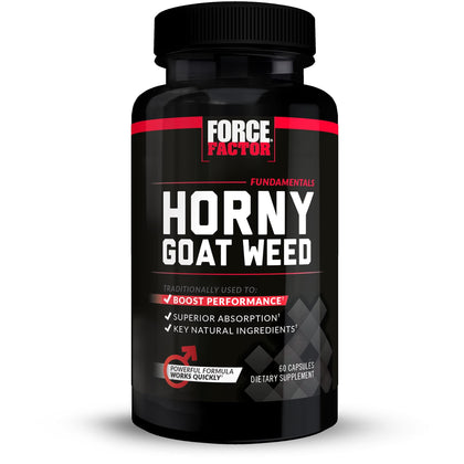 Force Factor Horny Goat Weed 750mg 60 capsules vue de face