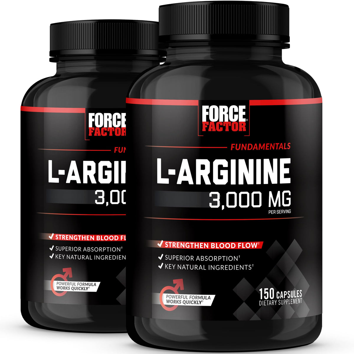 Force Factor L-Arginine 3000mg complément alimentaire vue de face