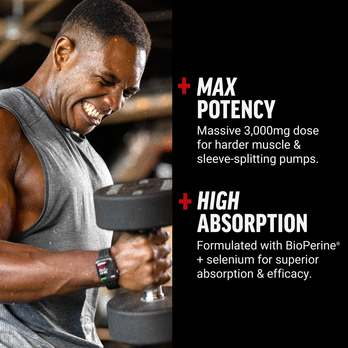 Force Factor L-Arginine 3000mg emballage et taille