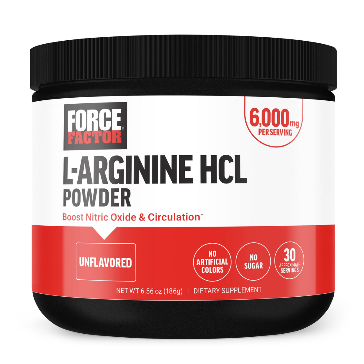 Force Factor L-Arginine HCL 240g vue avant du produit