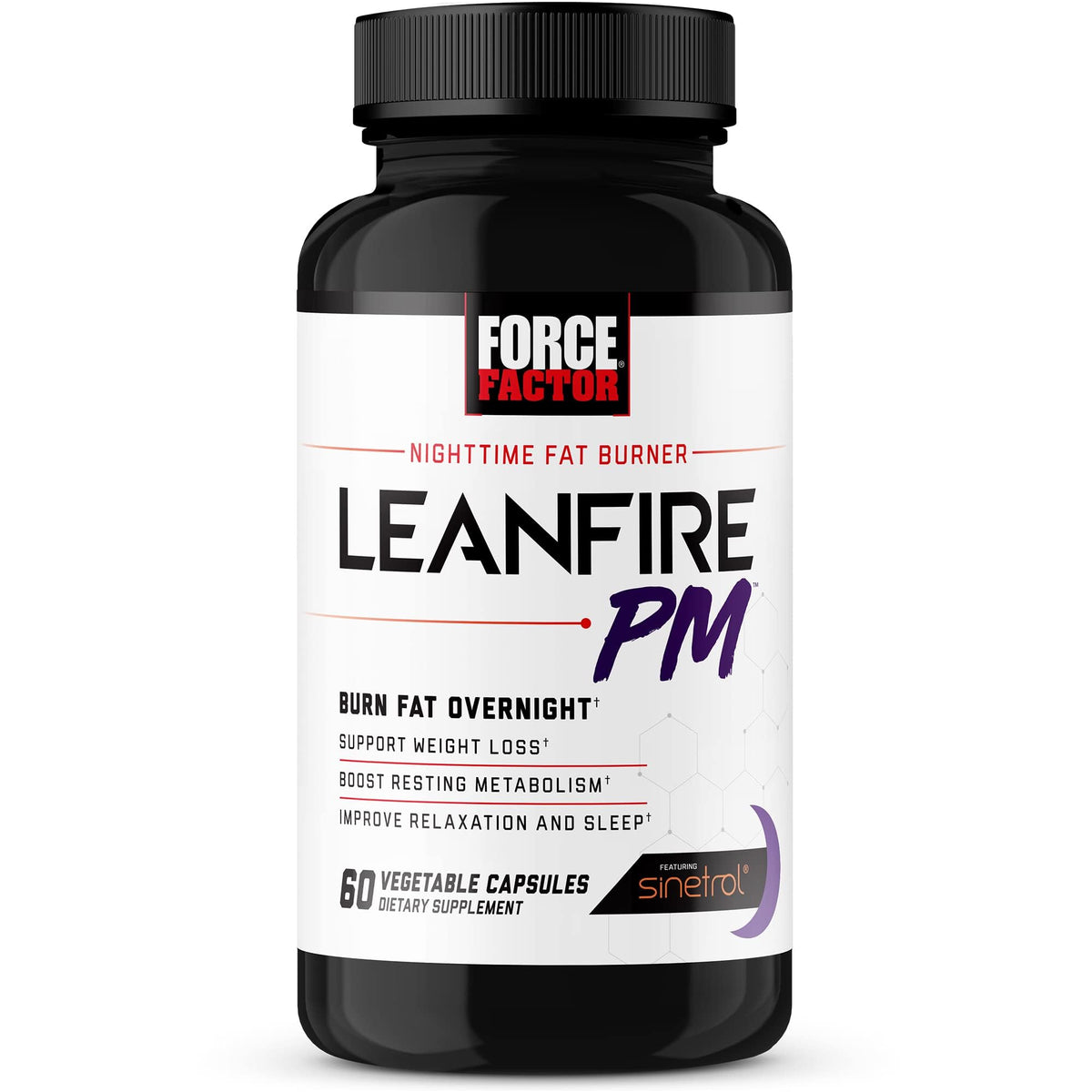 Force Factor LeanFire PM boîte de 60 capsules vue de face