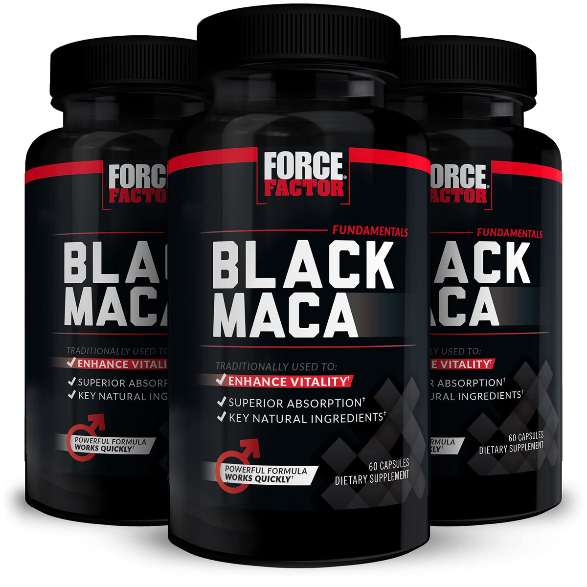Force Factor Maca Noire 1000mg complément alimentaire en capsules