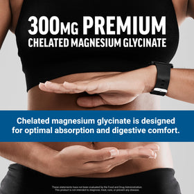 Force Factor Magnésium Glycinate 300mg avec calcium et vitamines D3 et K2