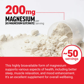 Force Factor Magnésium Glycinate Poudre 222g emballage