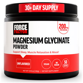 Force Factor Magnésium Glycinate Poudre 222g vue de face