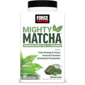 Force Factor Mighty Matcha Soft Chews 385g emballage avant