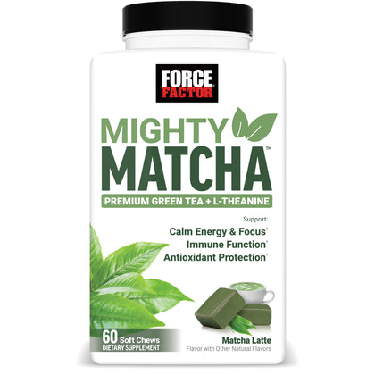 Force Factor Mighty Matcha Soft Chews 385g emballage avant