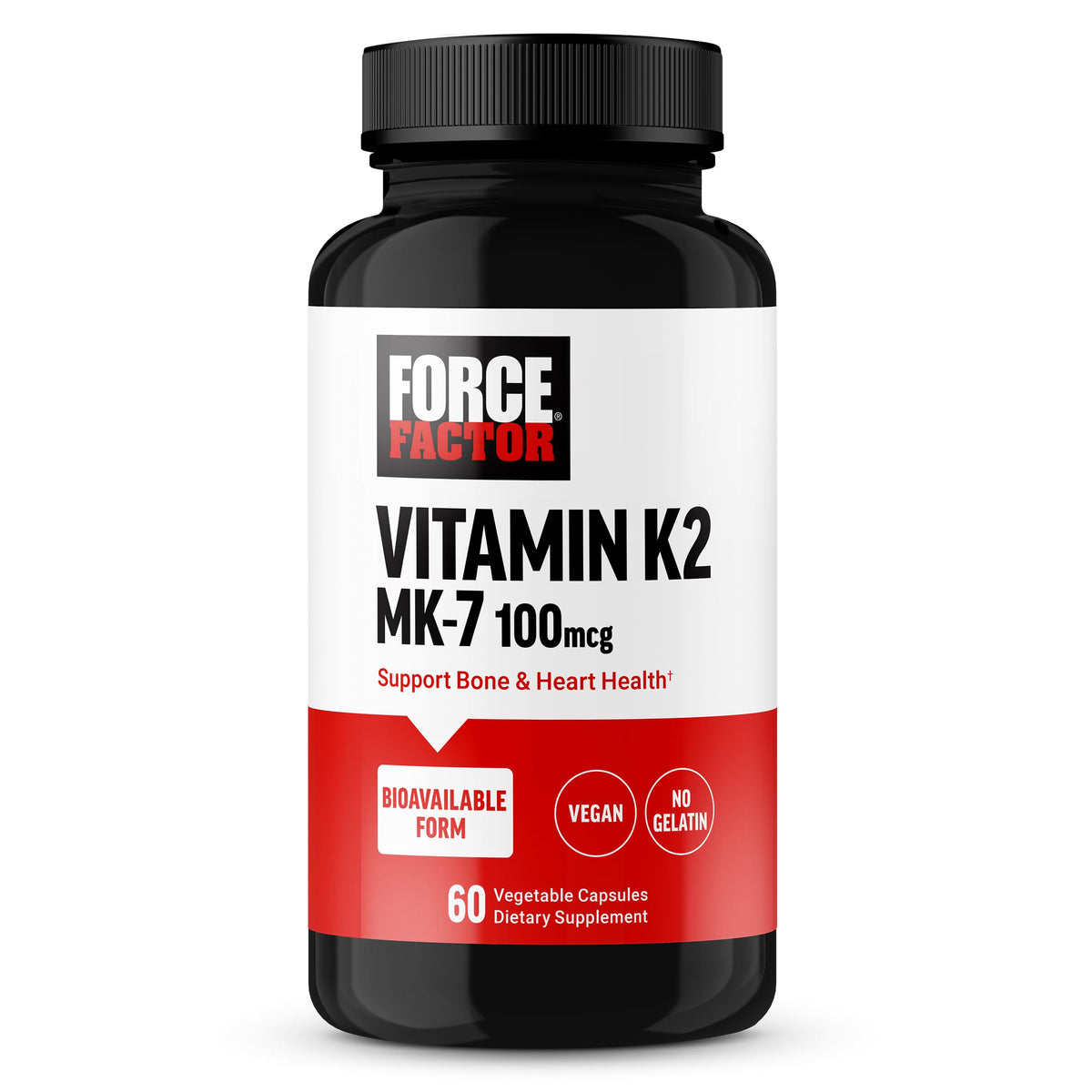 Force Factor MK-7 Vitamine K2 100mcg emballage avant
