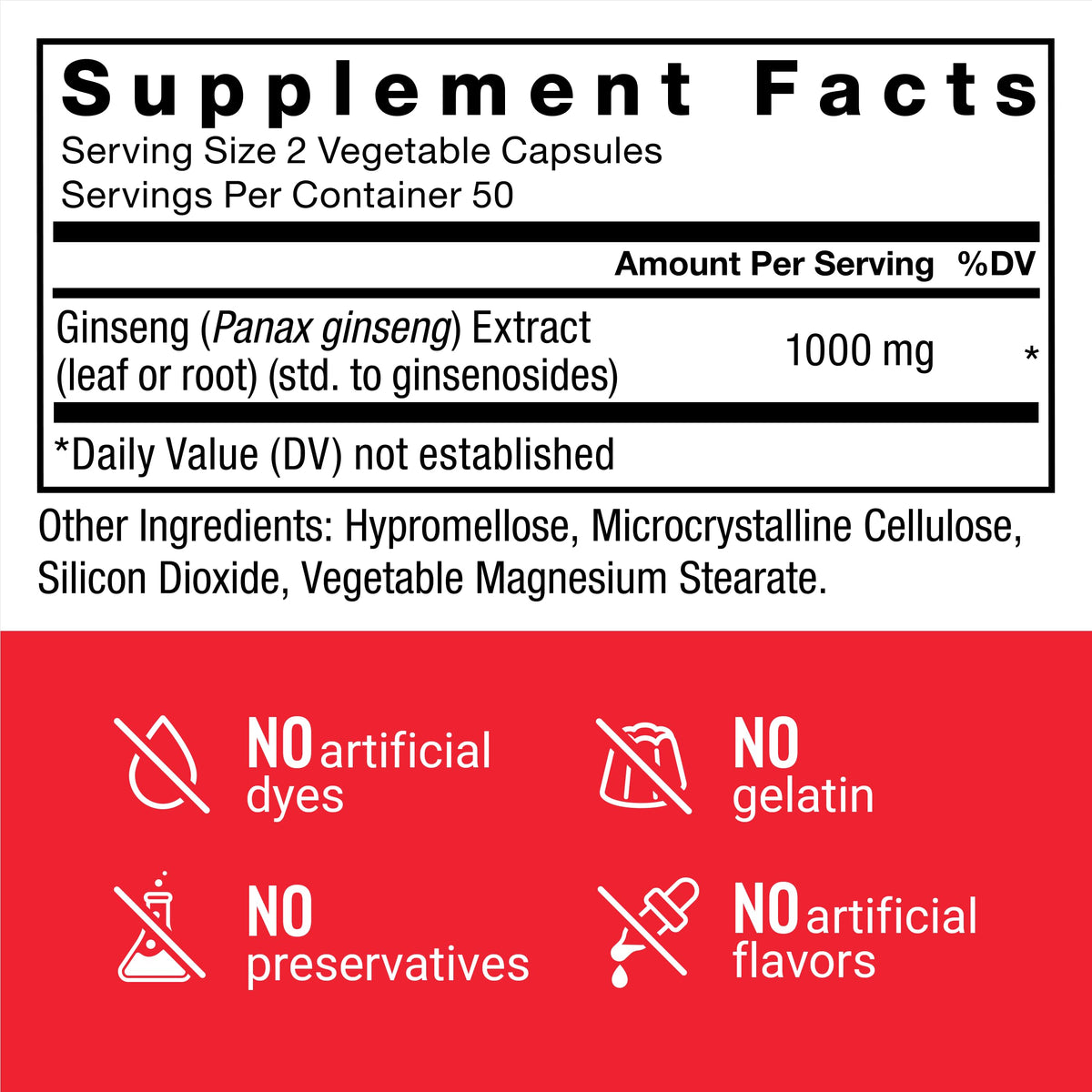 Force Factor Panax Ginseng complément alimentaire 118g prise en main