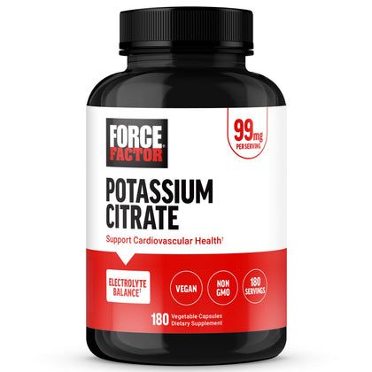 Force Factor Potassium Citrate gélules vegan vue avant
